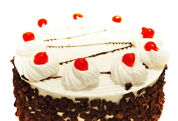 istock Strawberry Milk Cake with cherry on the top 452964559