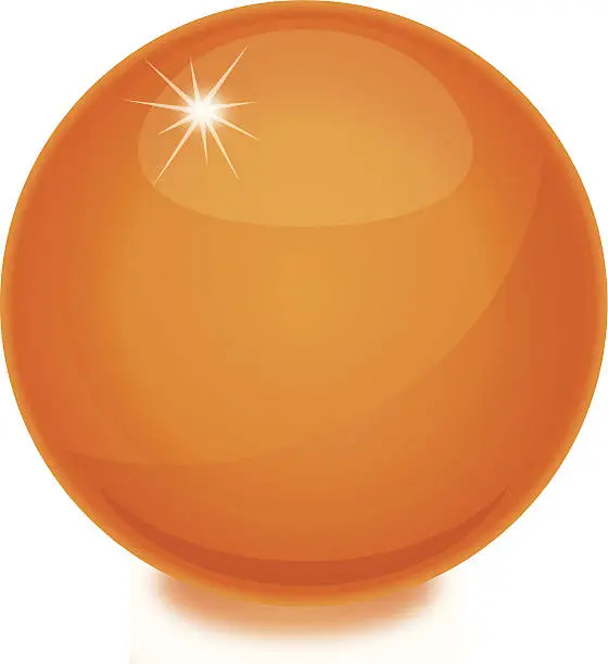 Vector illustration of Orange Globe