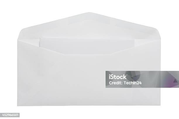 Foto de Envelope De Branco e mais fotos de stock de Branco - Branco, Comunicação, Correio - Correspondência