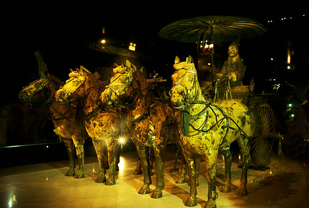 terakotowa armia - horse terracotta soldiers china terracotta zdjęcia i obrazy z banku zdjęć