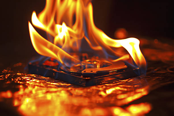 Computer Storage Fire 60+ Computer Hard Disk On Fire Burning In Flames Stock Photos, Pictures ...