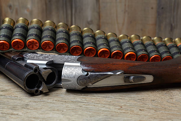 istock vintage hunting gun with shells 452973357