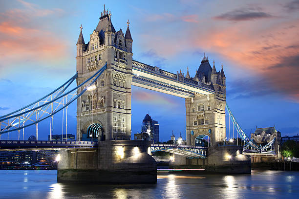 istock Famous Tower Bridge in the evening, London, England 452981319