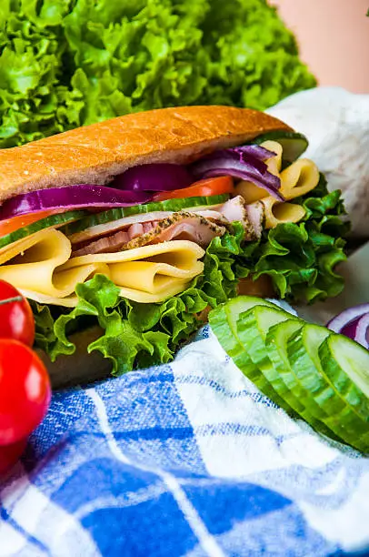 Photo of Organic, healthy food, sandwich