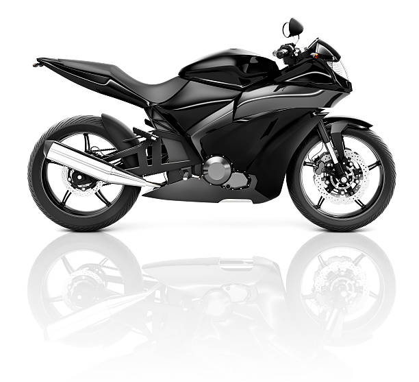 sport nero motocicletta - vehicle part motor vehicle car customized foto e immagini stock