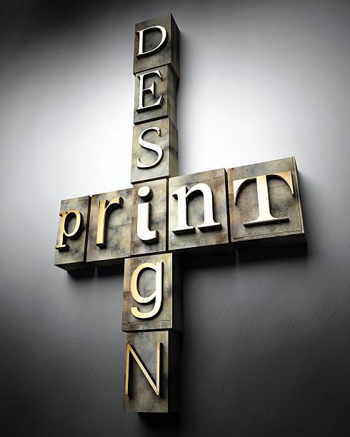 istock Print design concept, vintage letterpress text 452989453