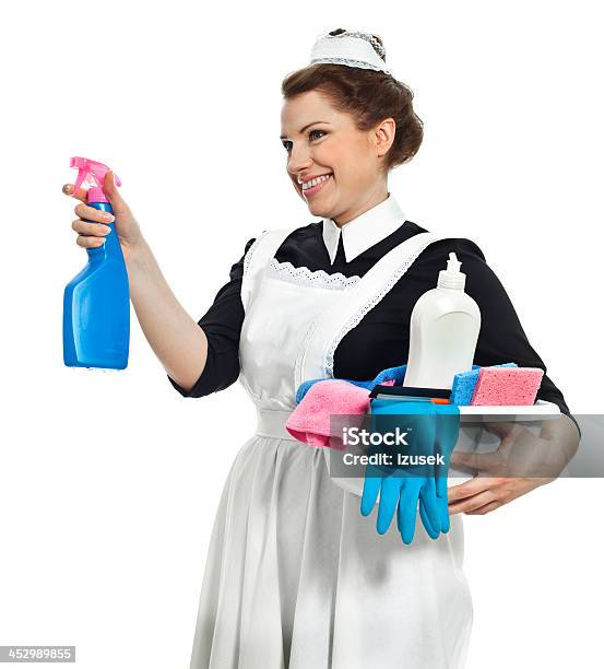 Ready To Cleaning Stock Photo - Download Image Now - 1920-1929, 20-29 Years, Adult
