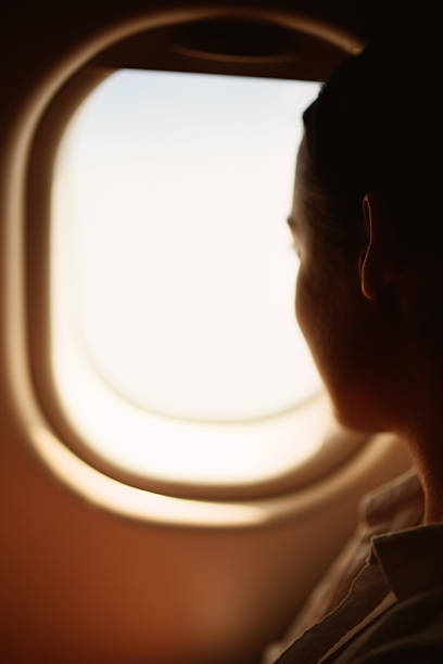 istock Woman enjoying the flight 452990641
