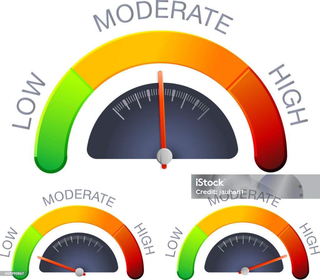 Performance Meter Rising Performance Meter Stock Illustration - Download Image Now - Achievement ...