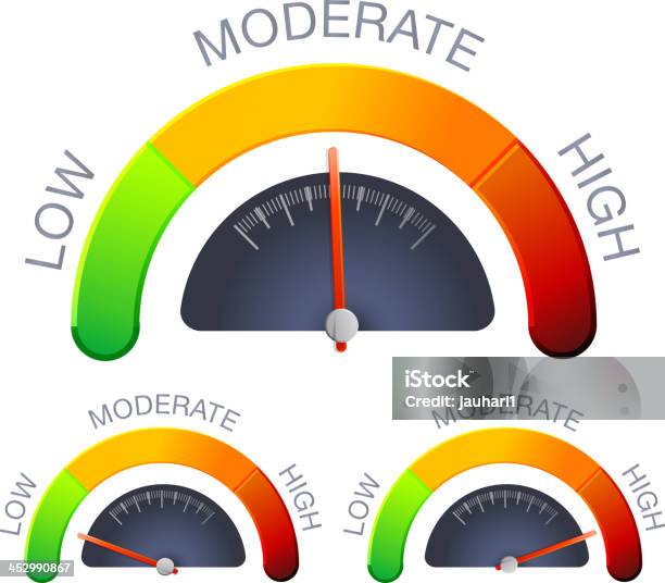 Performance Meter Stock Illustration - Download Image Now - Achievement, Arranging, Arrow Symbol