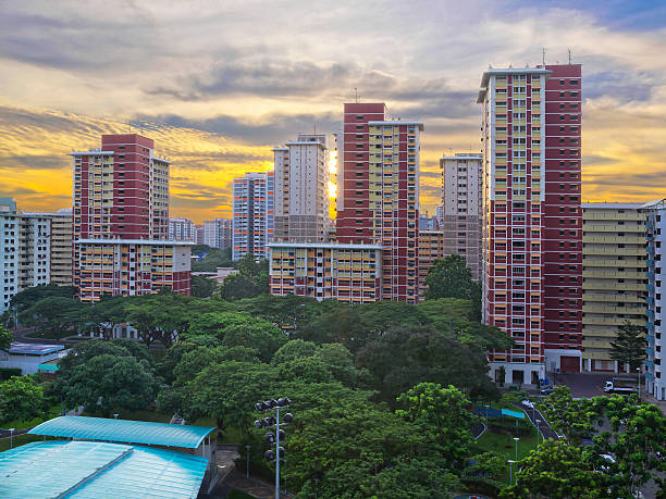 Mattina in un alloggiamento Estate A Singapore - foto stock