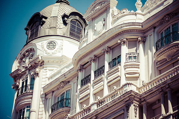istock Old ornamental building at Gran Via in Madrid, Spain 452991907