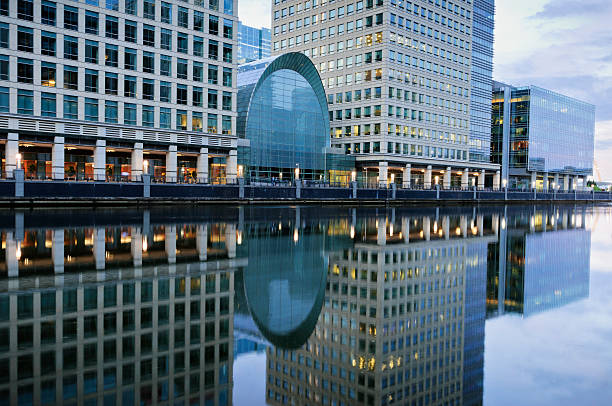 istock Reflections in Canary Wharf, London 452992623