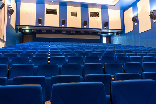 istock Blue arm-chairs in cinema 452992717