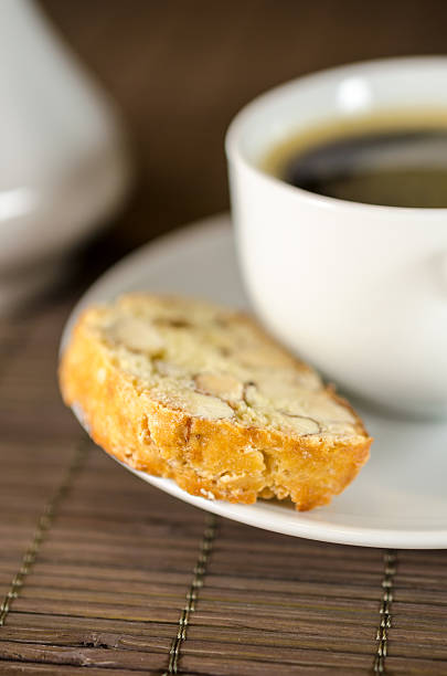 istock Cup of coffee and biscotti 452994325