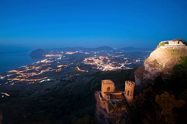 the Sacra di San Michele and Monviso: the two symbols of Piedmont aligned at sunset.