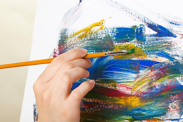 istock Art oily paint and brushes 452998707