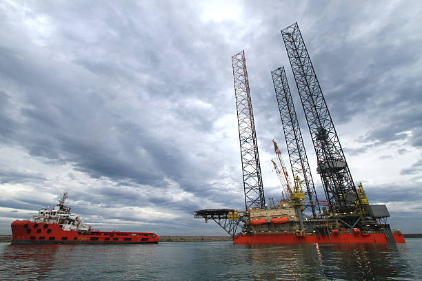 istock oil rig at sea 452999141