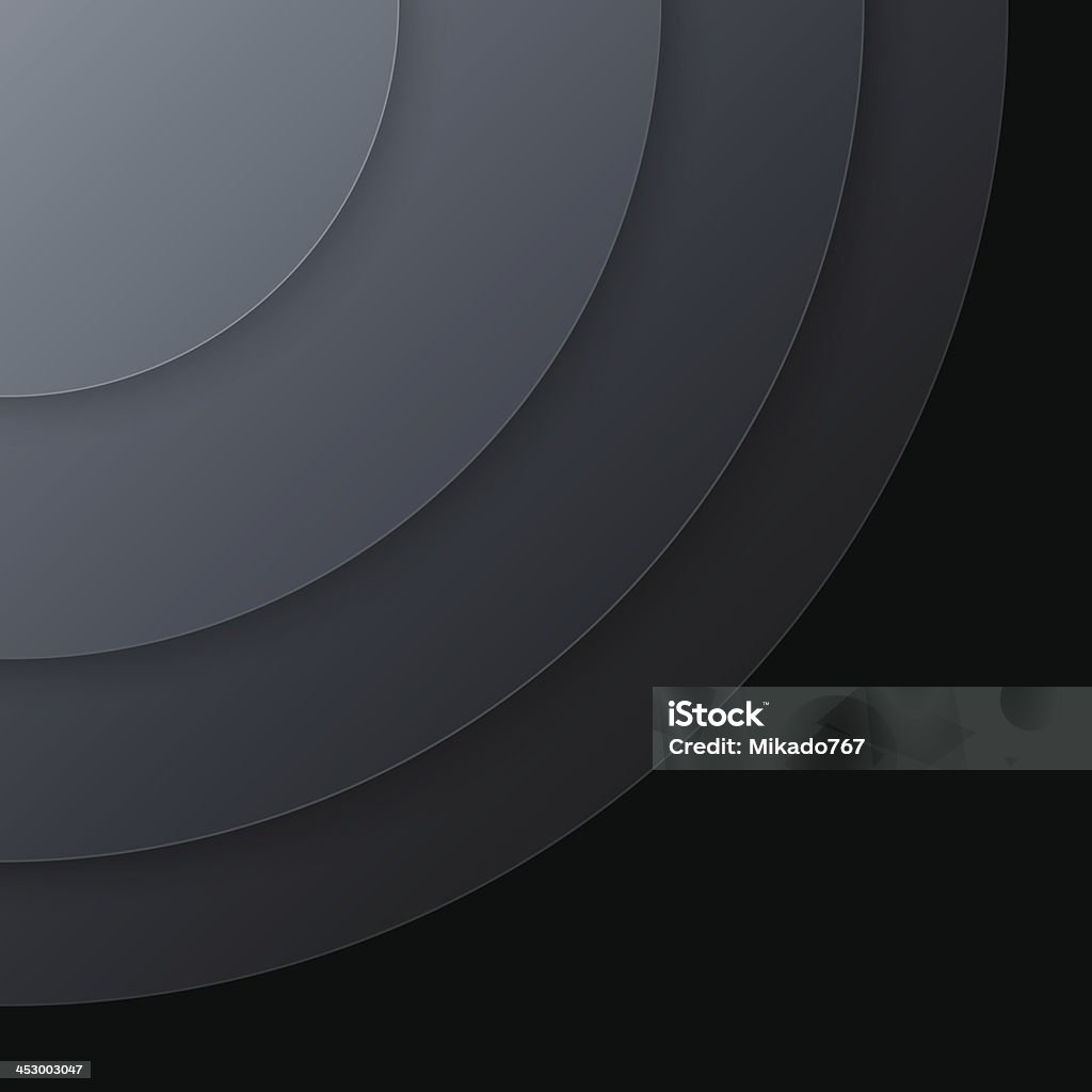 ダークグレーの抽象的なベクトルの背景紙のサークル - からっぽのロイヤリティフリーベクトルアート