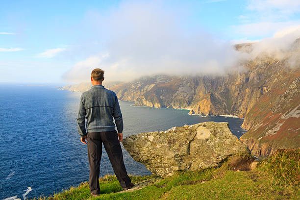 istock man admires a beautiful landscape 453003611