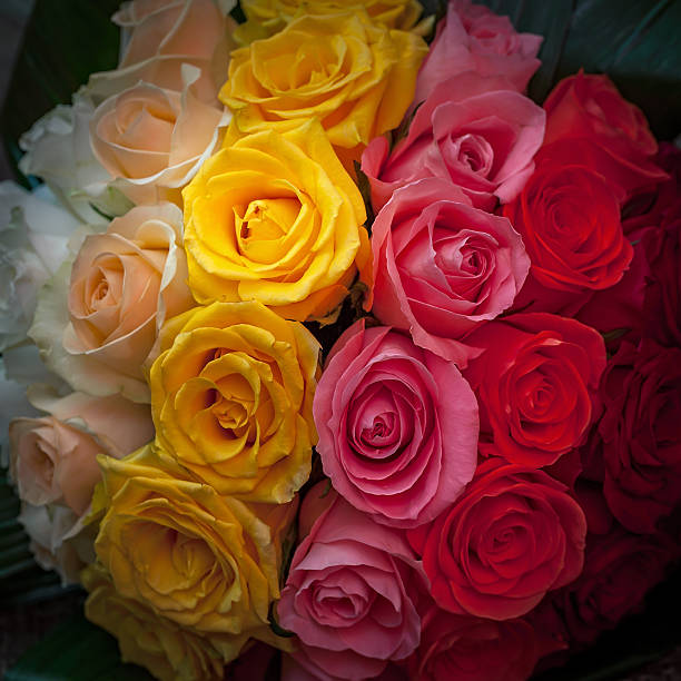 A beautiful bridal bouquet at a wedding party