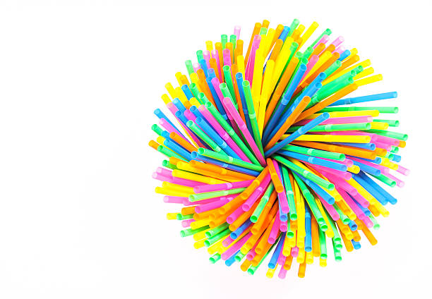 istock Colorful drinking straws close-up background, 453009613