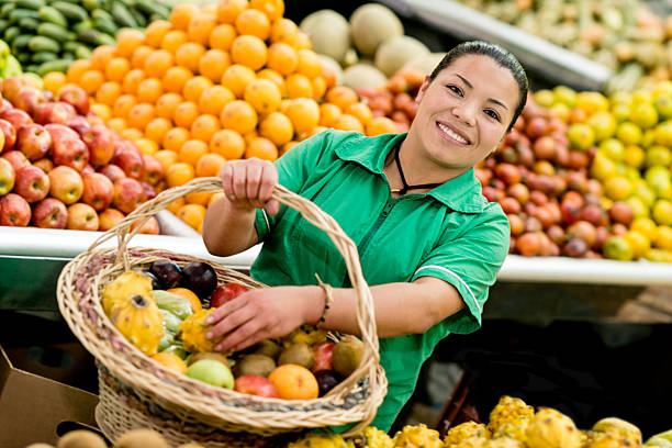 istock Woman at the supermarket 453010577