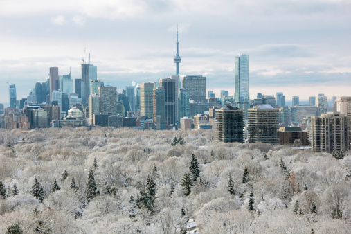 Toronto winter skyline on Nov. 27, 2013