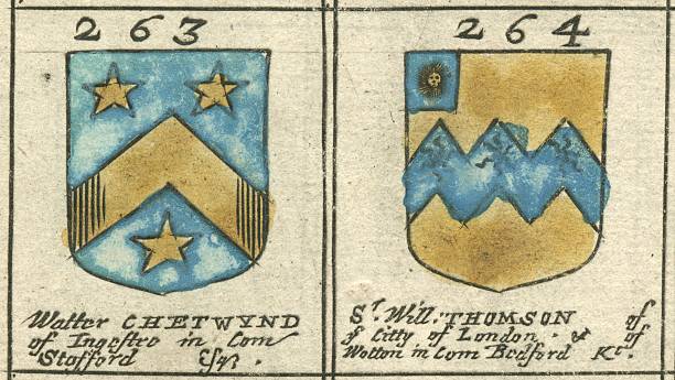 istock Coat of arms copperplate 17th century Thomson and Chetwynd 453011367