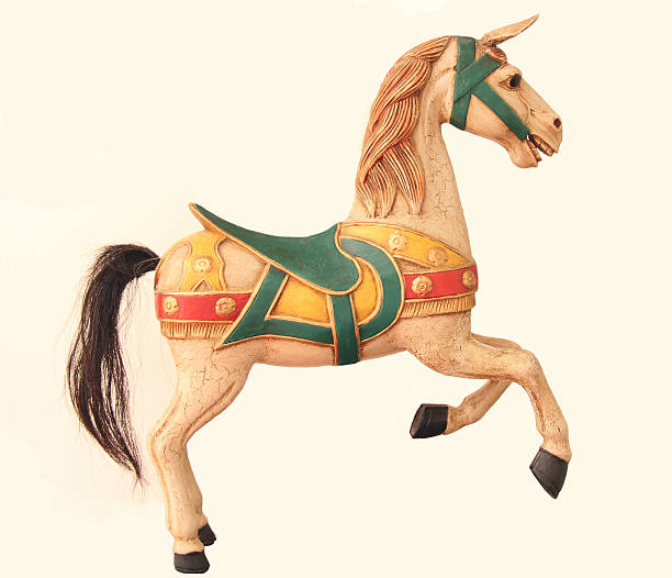 istock Antique Toy Bavarian Carousel Horse 453021999
