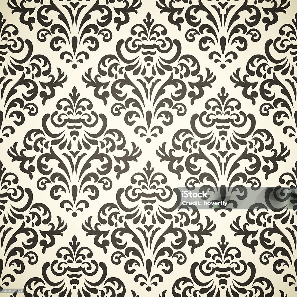 Imagen of Damask seamless backgrounds Damask vintage seamless pattern on beige background  Backgrounds stock vector