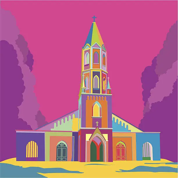 Vector illustration of Church