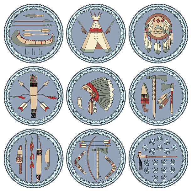 240+ Native American Turquoise Stock Illustrations, Royalty-Free