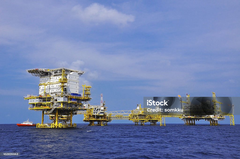 "offshore" - Royalty-free Azul Foto de stock