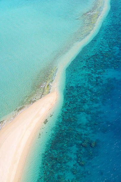 Vista aérea de isla Tropical - foto de stock