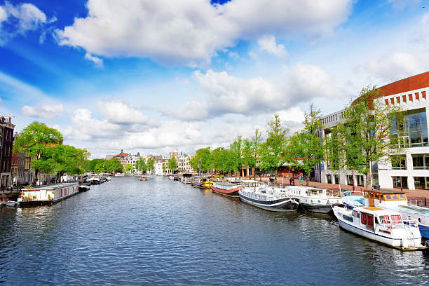 istock Amsterdam with canal in the downtown,Holland. 453038713