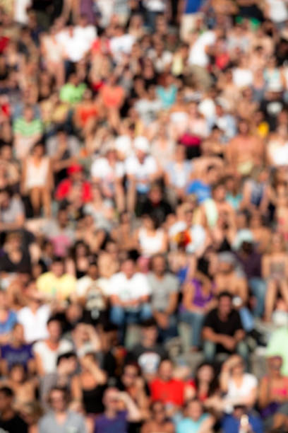 Crowd Background Defocused people mauer park stock pictures, royalty-free photos & images