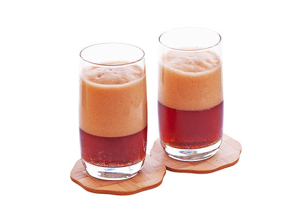 istock Russian kvass in high glass glasses 453046169