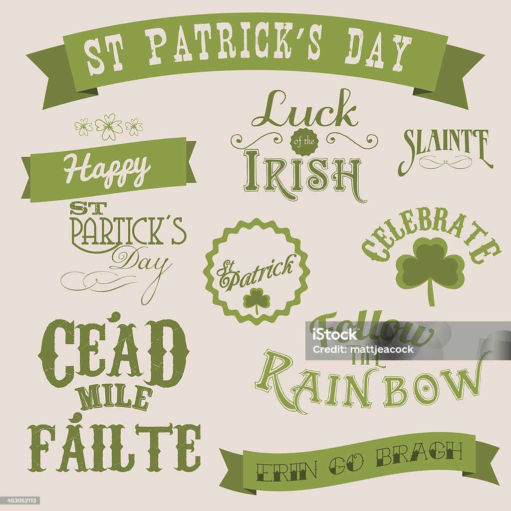 St. Patrick's Tag Banner - Lizenzfrei Bildhintergrund Stock-Illustration