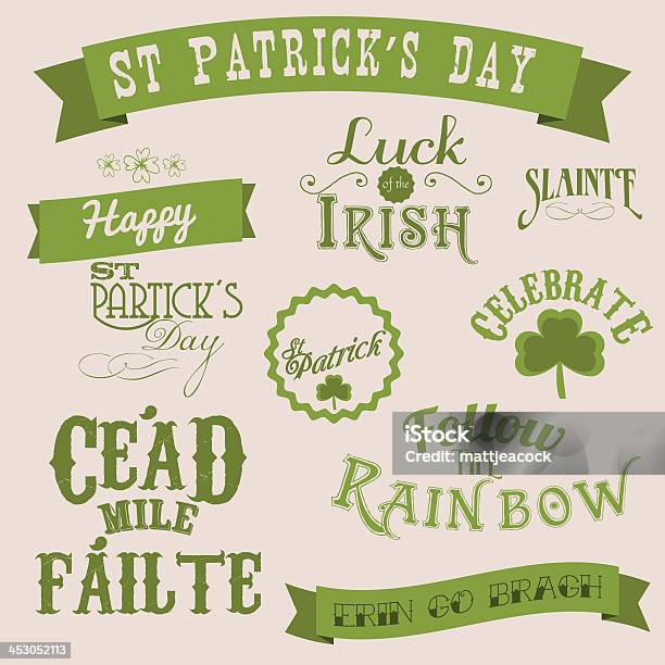 Ilustración de St Patricks Day Banners y más Vectores Libres de Derechos de Cartel - Cartel, Celebración - Acontecimiento, Celebración - Ocasión especial