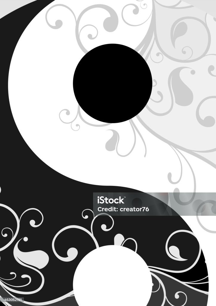 Yin yang pattern symbol Yin yang pattern symbol on grey background, vector illustration C. K. Yang stock vector