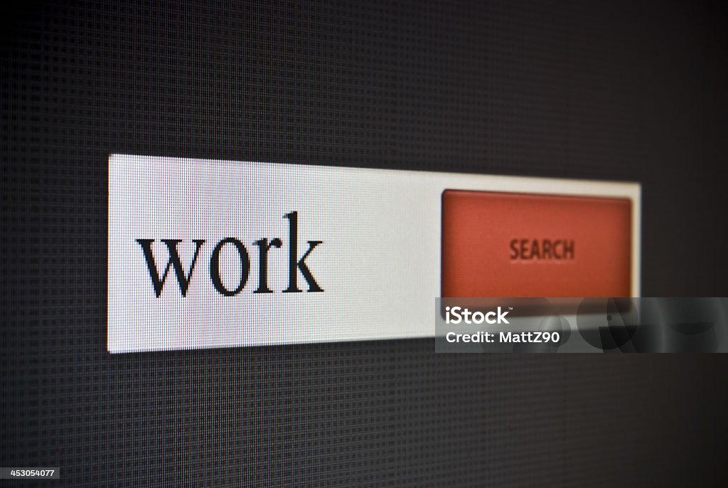 Internet search bar with phrase work Abstract Stock Photo
