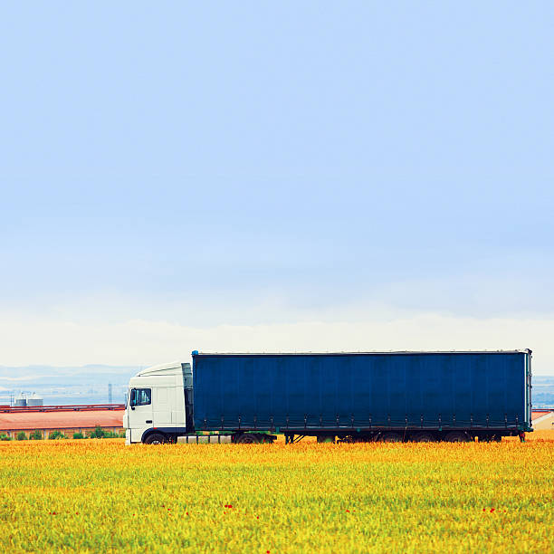 istock semi-truck on the highway 453057705