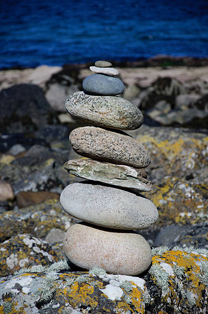 Pebbles balance. stock photo