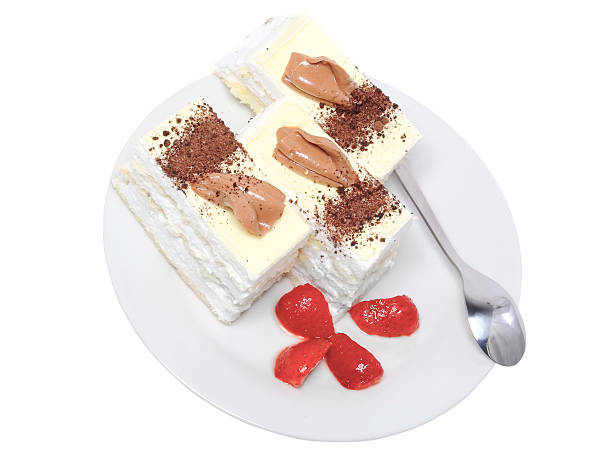 istock Sponge cakes, frozen strawberr . Isolated 453059481