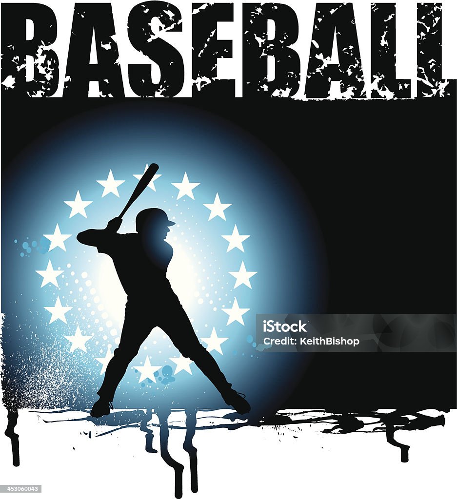 Baseball Ausbackteig All-Star-Hintergrund-Grunge - Lizenzfrei Baseball Vektorgrafik