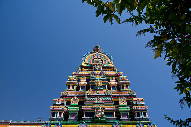 Temple of the Colossus Temple of the Colossus, Reunion, Saint-Andre tamil temple stock pictures, royalty-free photos & images