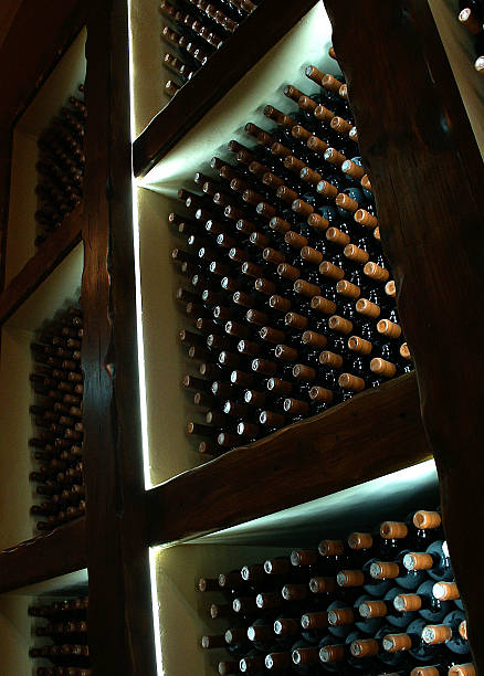 istock Bottles of high quality wine in the traditional cellar 453068667