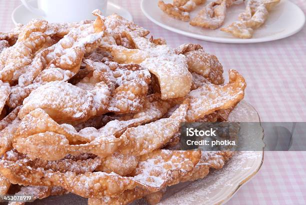 Traditional Polish Carnival Pastry Called Faworki Stock Photo - Download Image Now