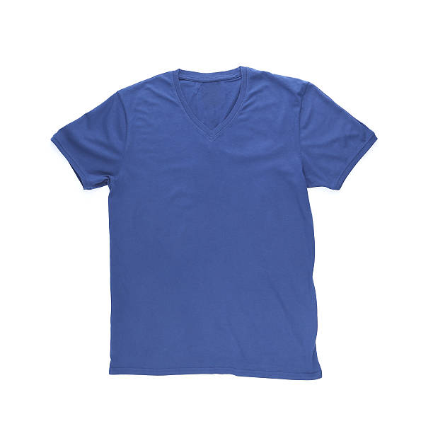 istock Men's blue T-shirt with clipping path. 453079791